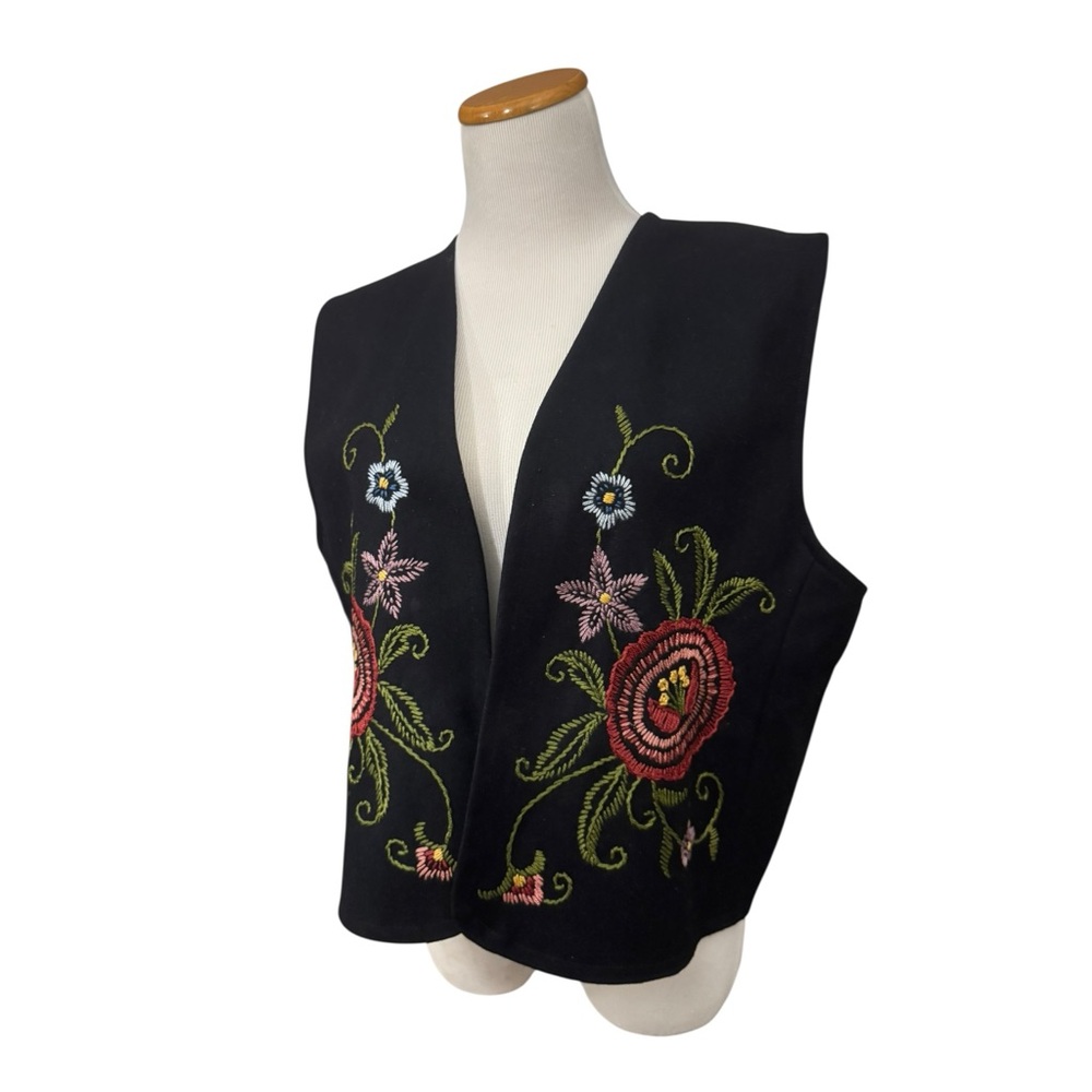 Vintage Double D Ranch Wool Embroidered Vest